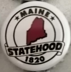 STATEHOOD-blanche-série États Us-Maine-USA