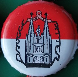 GILDEN KOLSCH rouge Blanche série karneval 2015 Église Drugge Pitter Allemagne