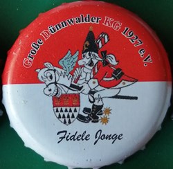 GILDEN KOLSCH rouge Blanche série karneval 2015 cavalier à cheval Allemagne