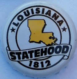 STATEHOOD-blanche-série États Us-Louisiana-USA