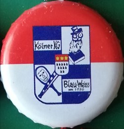 GILDEN KOLSCH rouge Blanche série karneval 2015 blazon bleu Kolner KG Allemagne