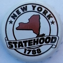 STATEHOOD-blanche-série États US-New York-USA