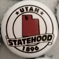STATEHOOD-blanche-série États Us-Utah-USA