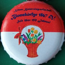 GILDEN KOLSCH rouge Blanche série karneval 2015 panier fleurs Allemagne