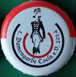 GILDEN KOLSCH rouge Blanche série karneval 2015 damengarde coeln Allemagne
