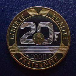 20 FRANCS 2000 Mont Saint-Michel