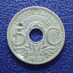 5 CENTIMES 1920 Lindauer grand module