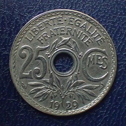 25 CENTIMES 1929 Lindauer