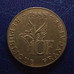 10 FRANCS - Roland GARROS - 1988 - Tranche A