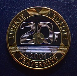 20 FRANCS 2001 Mont Saint-Michel