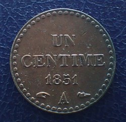 UN CENTIME 1851 A Dupré