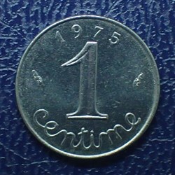 1 CENTIME Epi 1975 dauphin