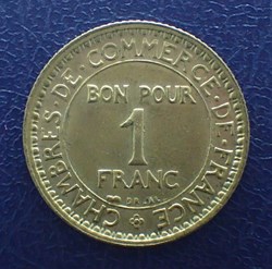 1 FRANC 1921 Chambre de commerce