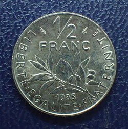 1/2 FRANCS 1985 Semeuse en nickel