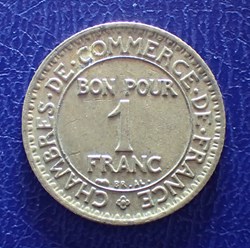 1 FRANC 1924 Chambre de commerce 4 fermé