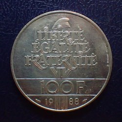 100 FRANCS 1988 Faternite