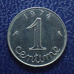 1 CENTIME Epi 1974 chouette
