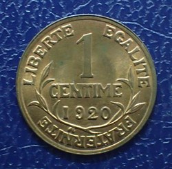 1 Centimes 1920 Daniel-Dupuis