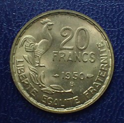 20 FRANCS Georges Guiraud 1950 B Queue 3 faucilles