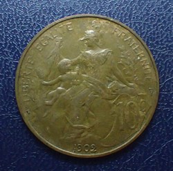 10 CENTIMES 1902 DUPUIS