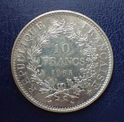 10 FRANCS 1965 Hercule
