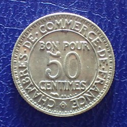 50 CENTIMES 1922 Chambre de commerce