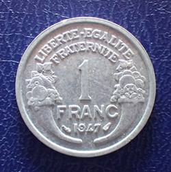 1 FRANC 1947 Morlon en aluminium