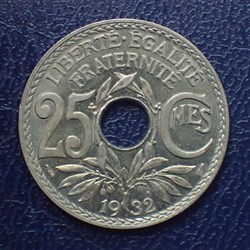 25 CENTIMES 1932 Lindauer