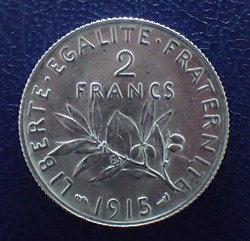 2 FRANCS 1915 Semeuse