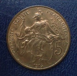 5 CENTIMES 1914 Daniel-Dupuis