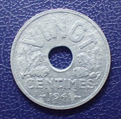 20 CENTIMES 1941 type VINGT
