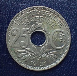 25 CENTIMES 1931 Lindauer
