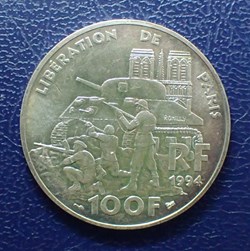 100 FRANCS 1994 Libération de Paris: Descente des Champs-Elysées
