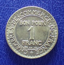 1 FRANC 1923 Chambre de commerce