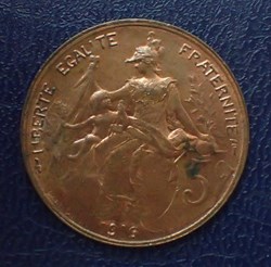 5 CENTIMES 1916 Daniel-Dupuis