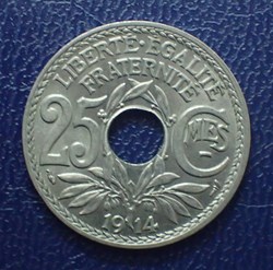 25 CENTIMES 1914 Lindauer Cmes souligné