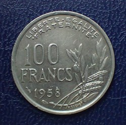 100 FRANCS 1958 Cochet