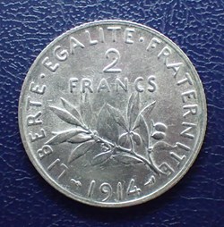 2 FRANCS 1914 Semeuse