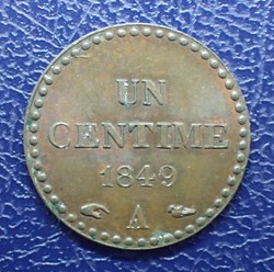 UN CENTIME 1849 A Dupré