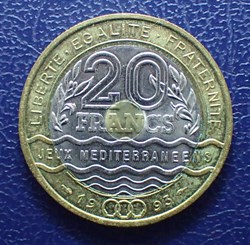 20 FRANCS 1993 Jeux Mediterranéens