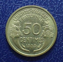 50 CENTIMES 1939 MORLON