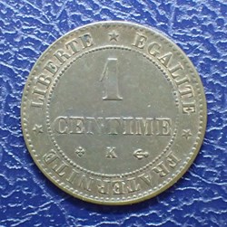 1 CENTIME 1878 K Cérès