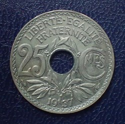 25 CENTIMES 1937 Lindauer