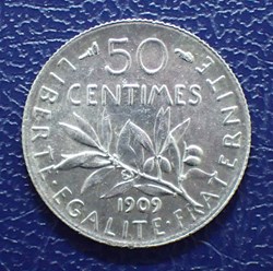 50 centimes Semeuse 1909
