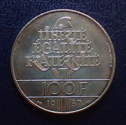 100 FRANCS 1987 Egalié La Fayette