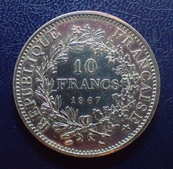 10 FRANCS Hercule 1967