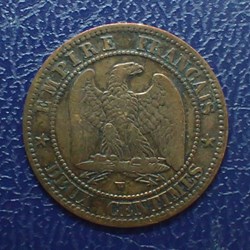 2 CENTIMES 1854 W NAPOLEON III, tete nue