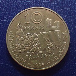 10 FRANCS Victor Hugo écrivain 1985 tranche B