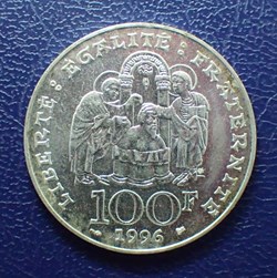 100 FRANCS 1996 Clovis