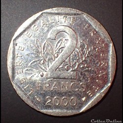 2 FRANCS Semeuse 2000